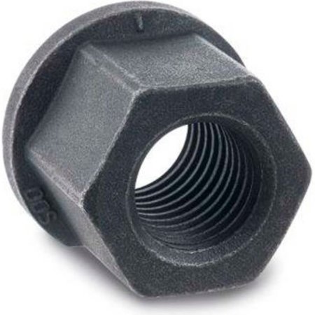 J.W. WINCO Flange Nut, M6, Steel, Class 10, Blackened, 10 mm Hex Wd 6331-M6